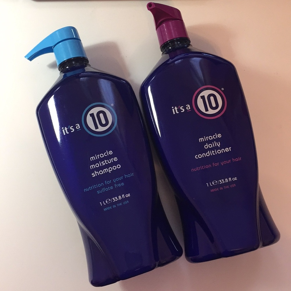 It’s a 10 Jumbo Shampoo & Conditioner Pair